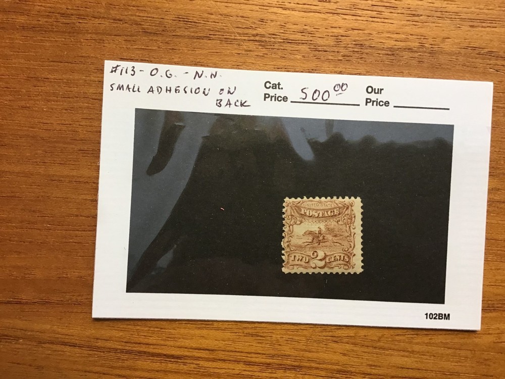 U.S. # 113 - MINT NEVER HINGED - SEE PHOTO