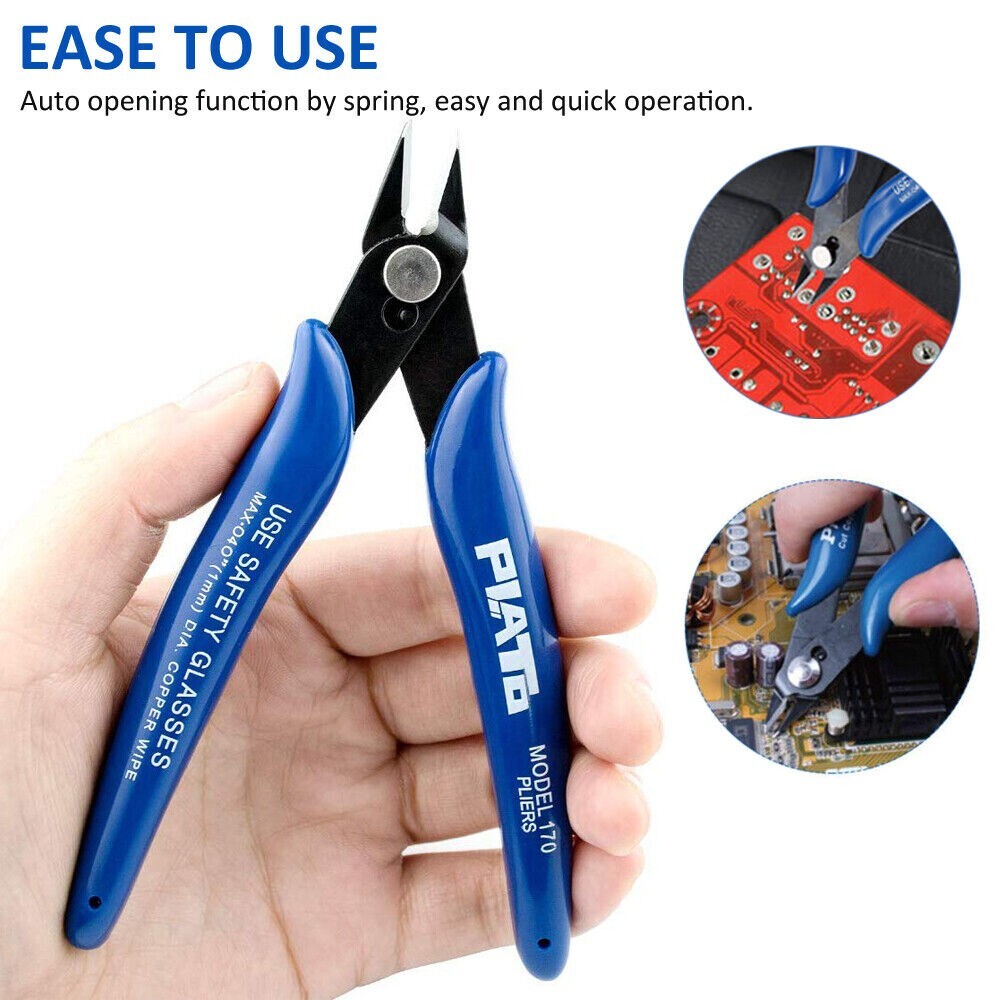 10PCS Plato Model 170 Flush Wire Cable Cutter Cutting Snips Pliers Side DIY Tool