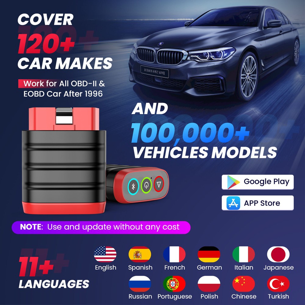 THINKDIAG Mini Car Diagnostic Tool Scanner Full System Fault OBD2 Code Reader