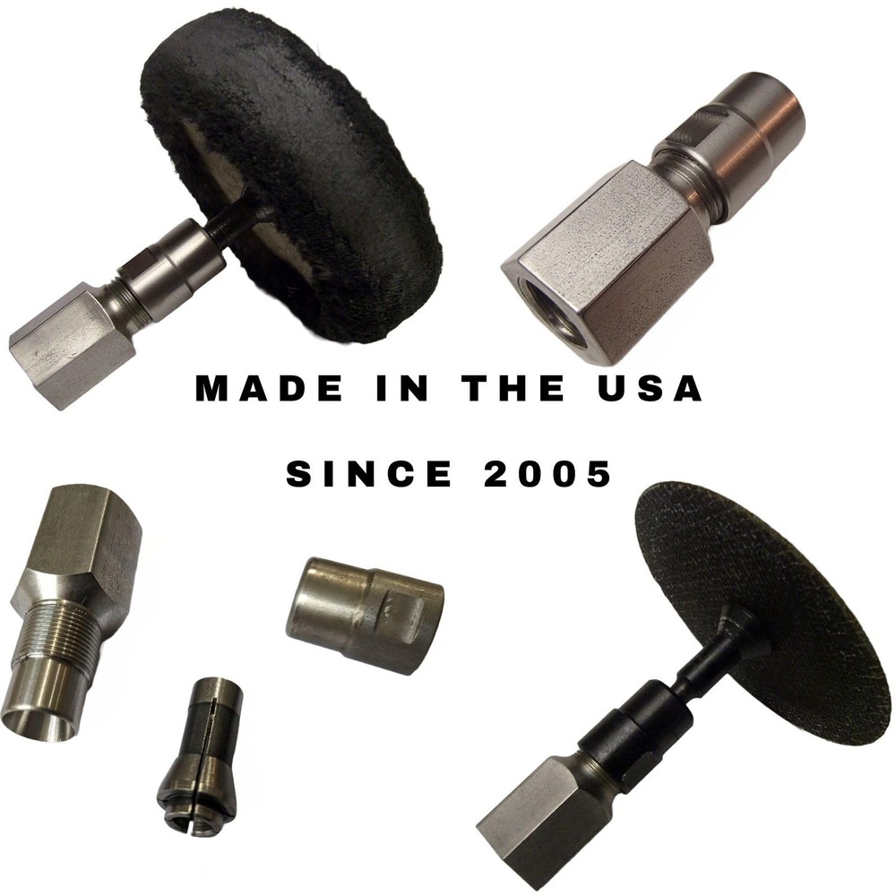 Flapper Adapter 5/8 UNC Thread with 1/4" Collet