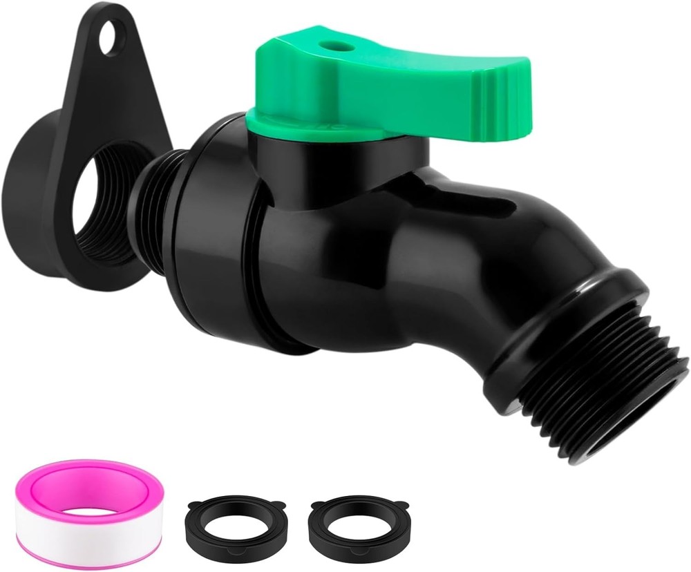 High-Flow External Rain Barrel Spigot Kit