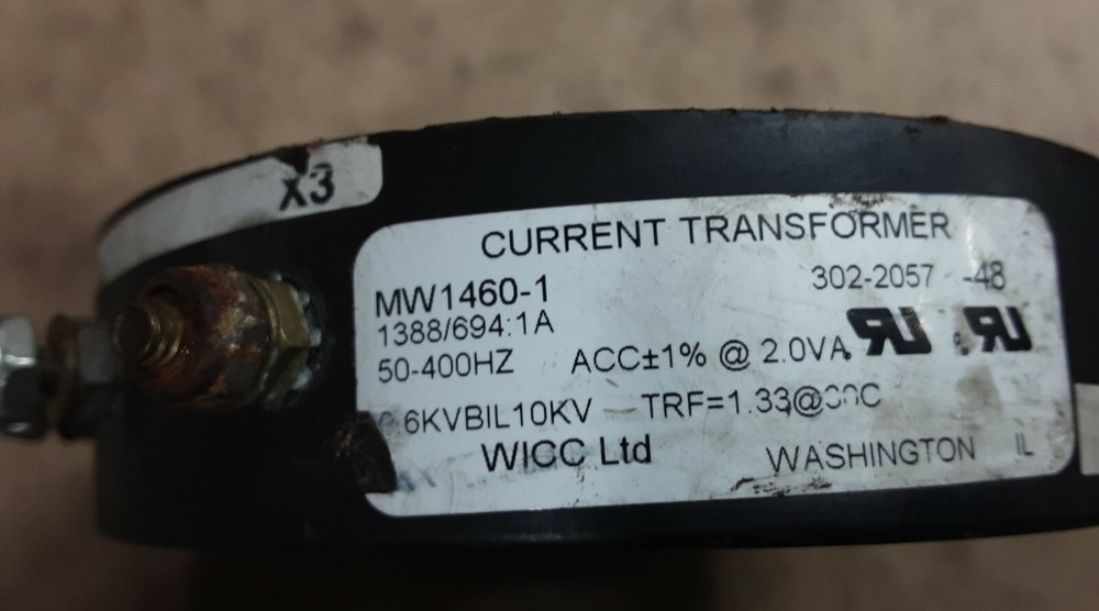 CURRENT TRANSFORMER MW1460-1 50-400Hz #2000I75