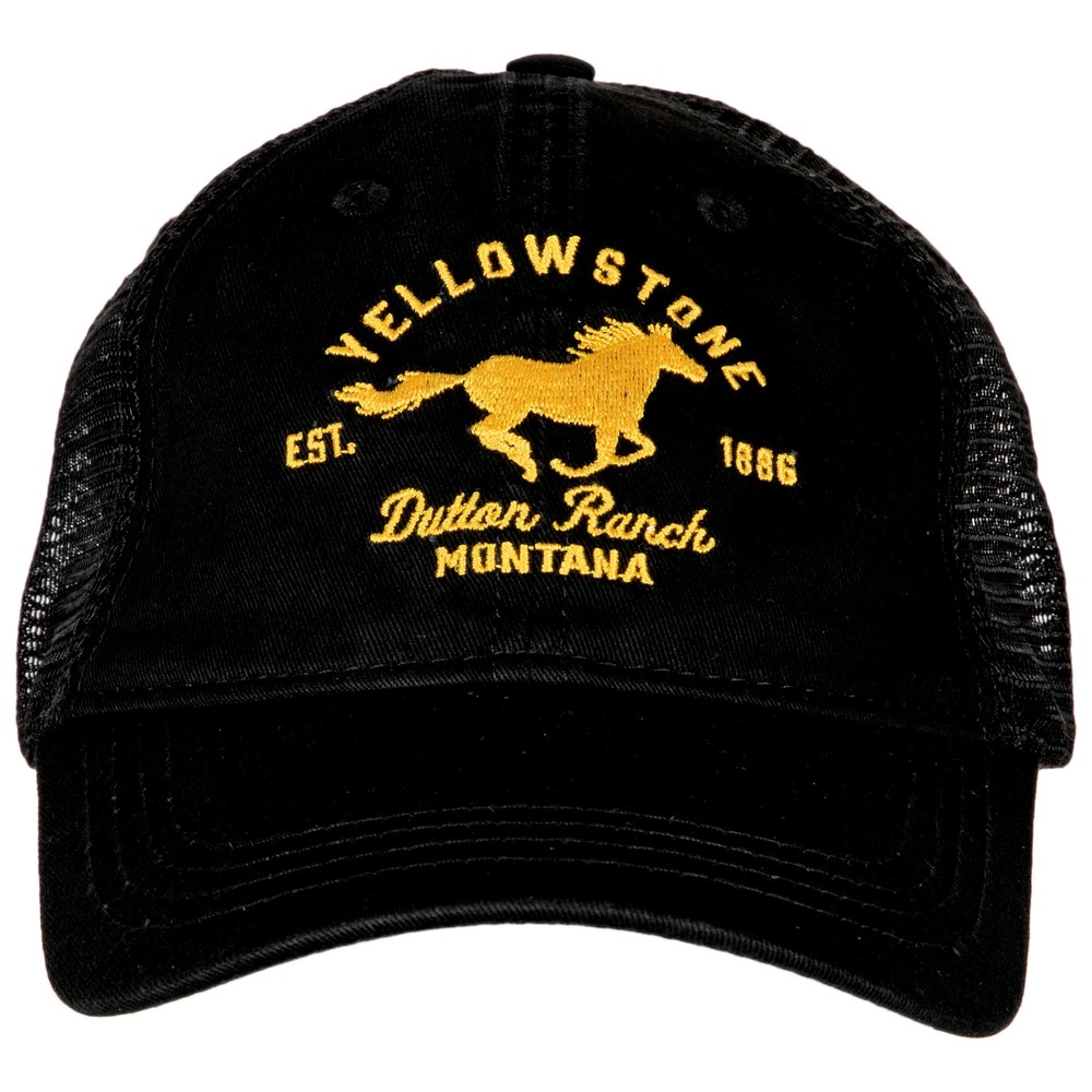 Yellowstone Dutton Ranch Bronco Logo Adjustable Trucker Hat Multi-Color