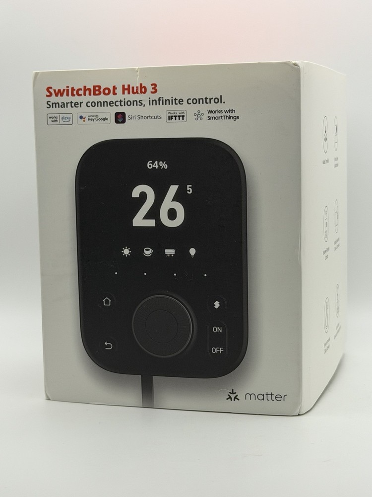 SwitchBot Hub 3 (3rd Gen), Smart Home Hub with 2.4" IPS Screen & Kn... Fast Ship