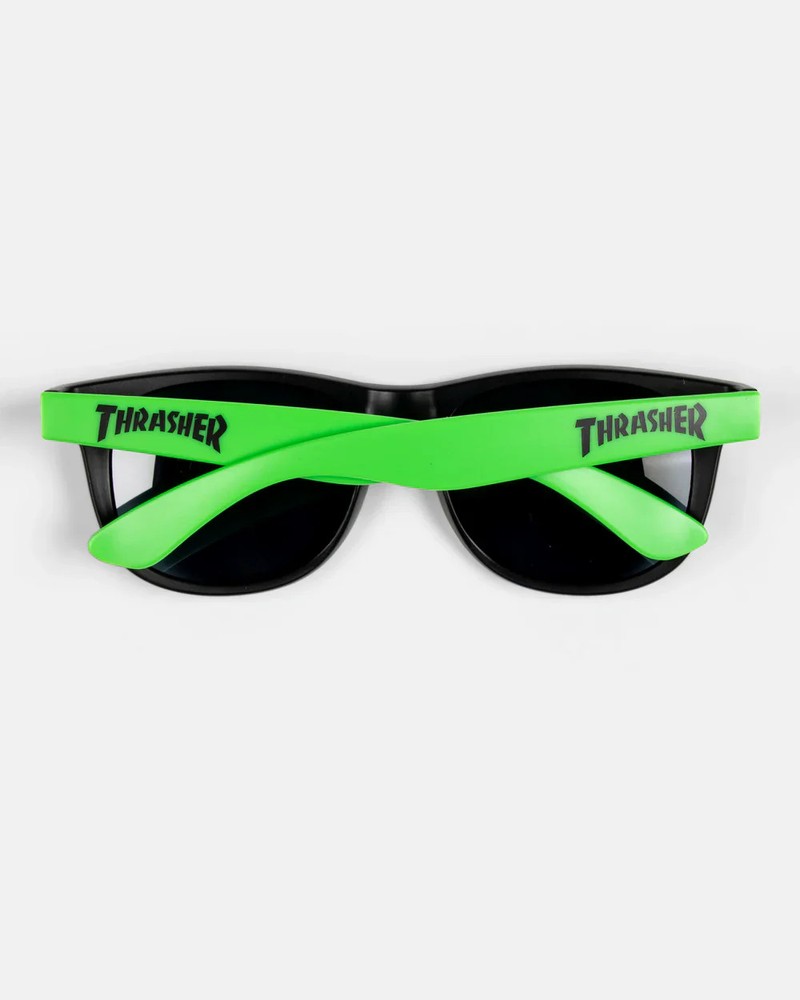 THRASHER LOGO SUNGLASSES NEON GREEN