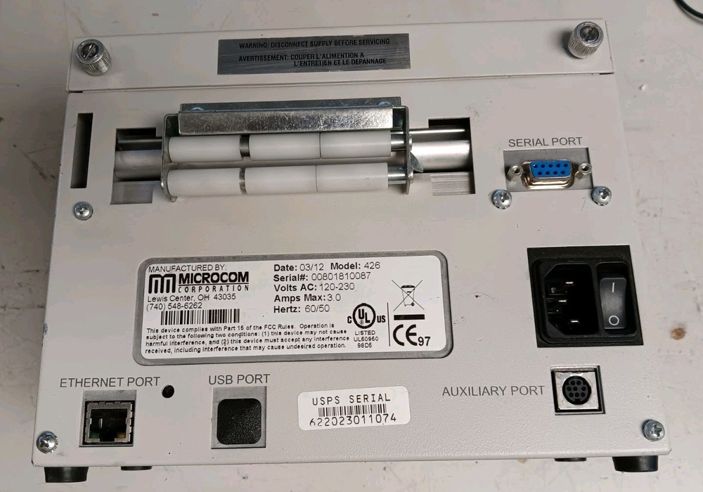 Microcom Model 426 Thermal Desktop Ethernet Printer