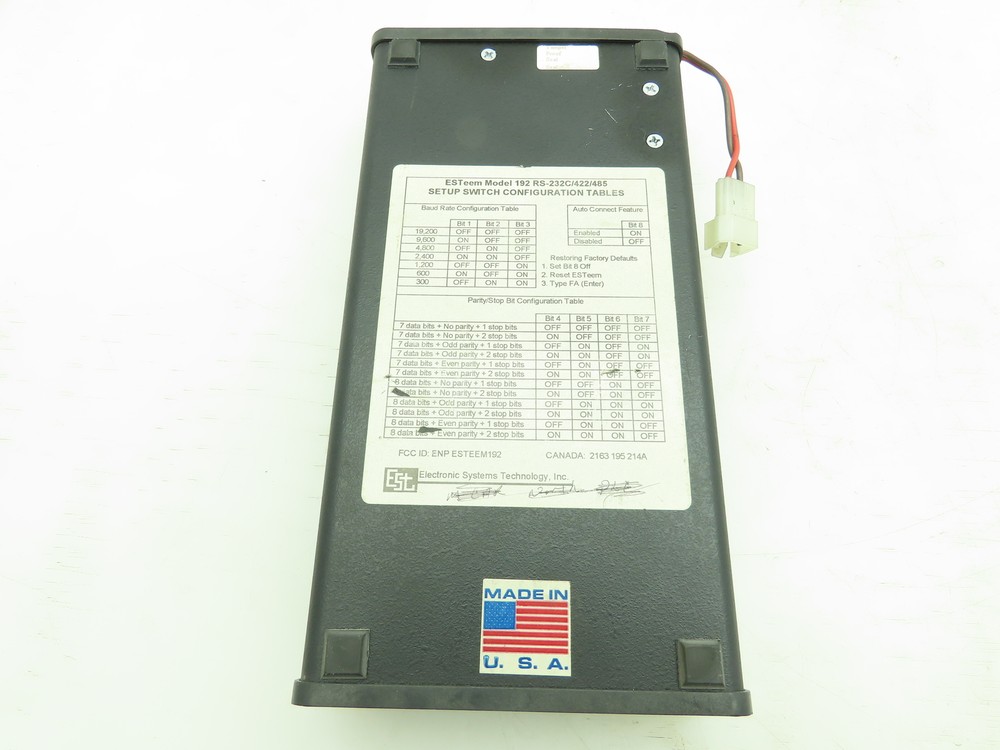 Esteem 192C Wireless Modem Setup Switch Remote Receiver