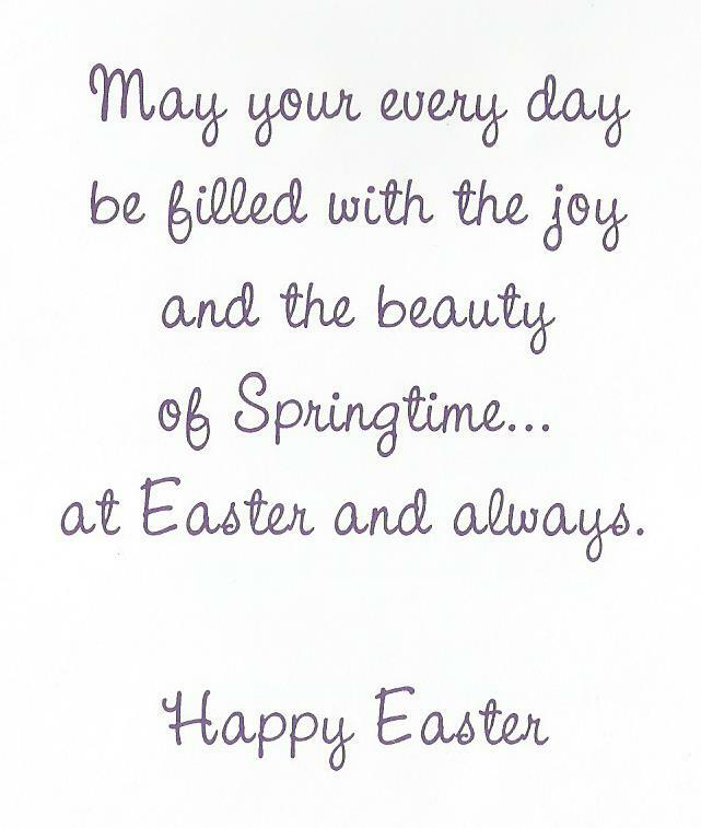 Thinking Of You At Easter (E)