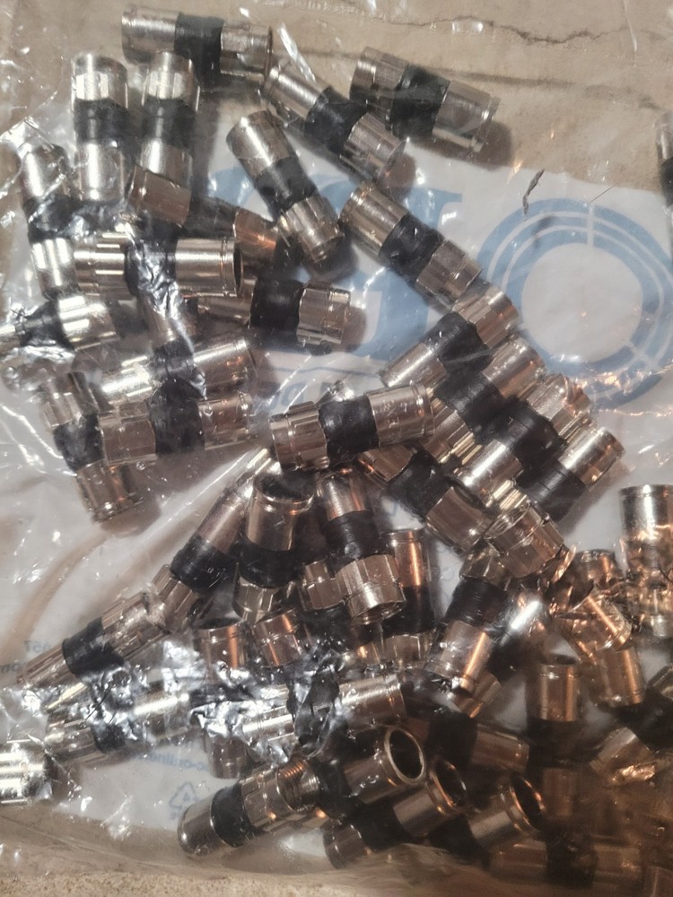 100 pack PPC EX6PLUS Coaxial Cable Compression Connector