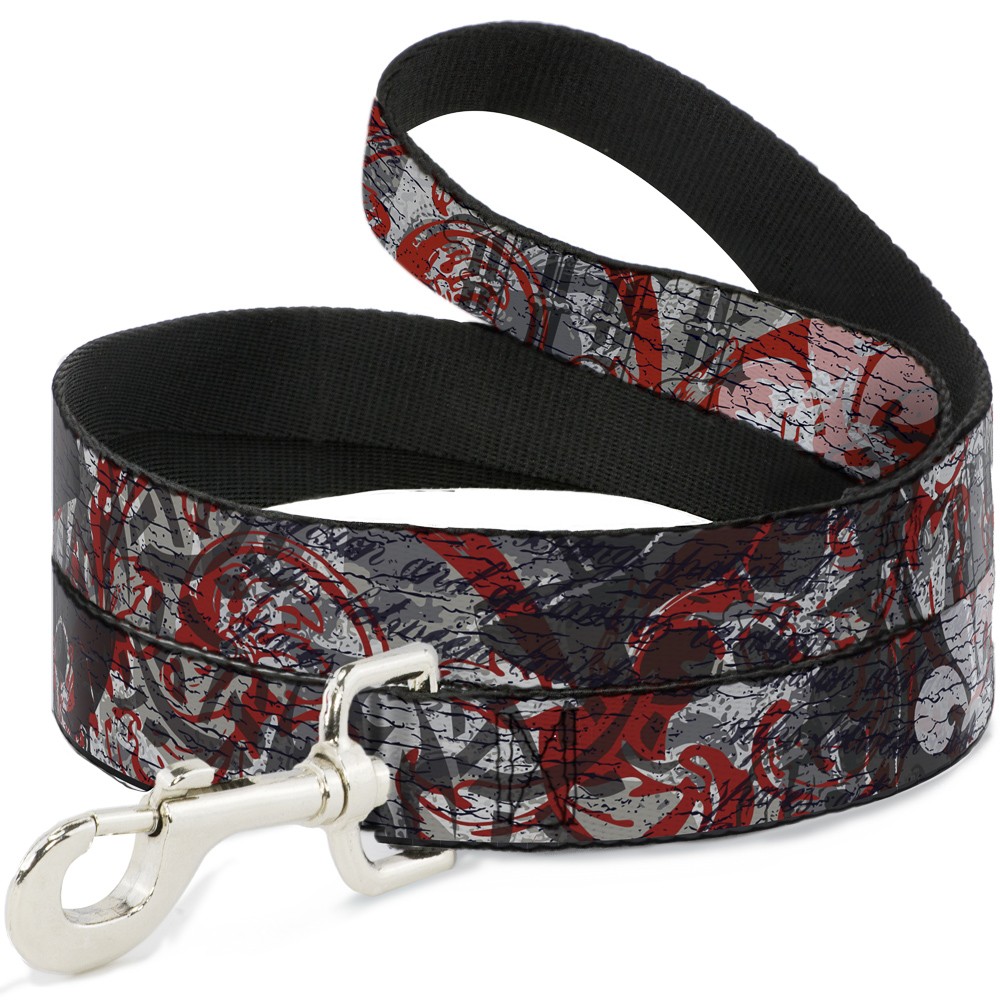 Dog Leash Gothic 3 NARROW 0.5"