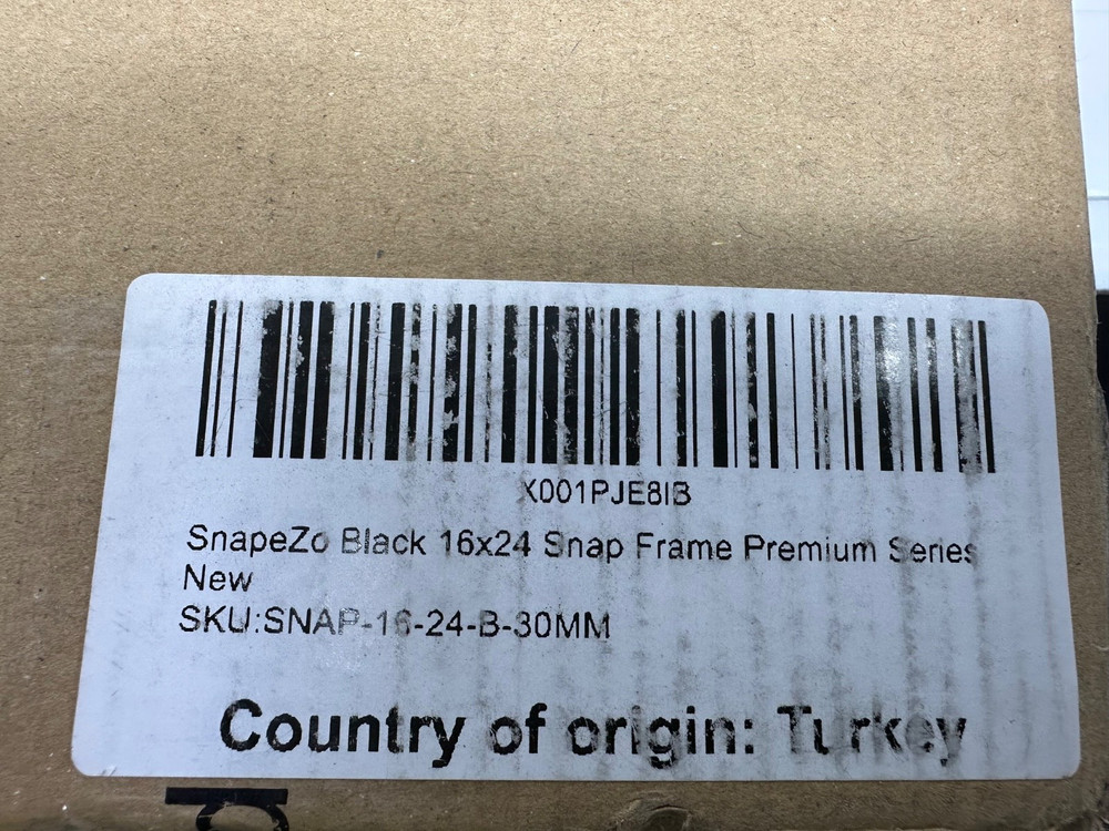 SnapeZo Black 16x24 Poster Frame - 1.2" Profile