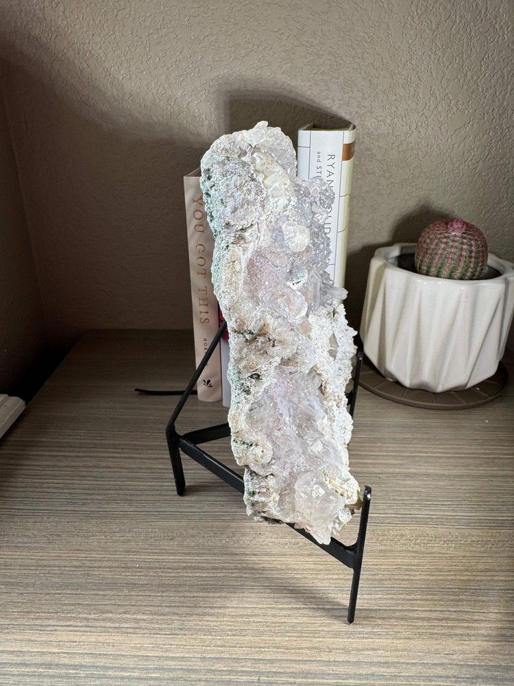 Large Amethyst Flower on Custom Stand