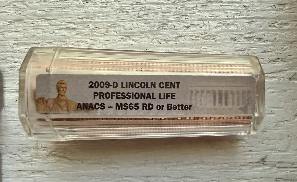 2009-D Lincoln Cent Professional Life ANACS MS65 Or Better Sealed Roll
