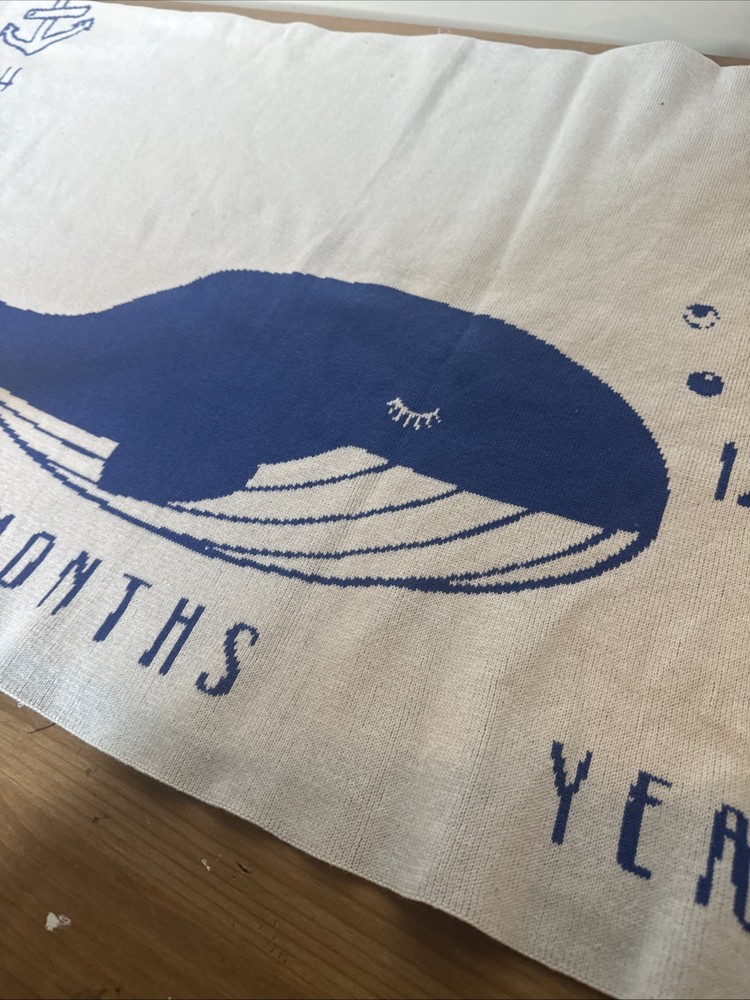 Little Days Milestone Whale Blanket