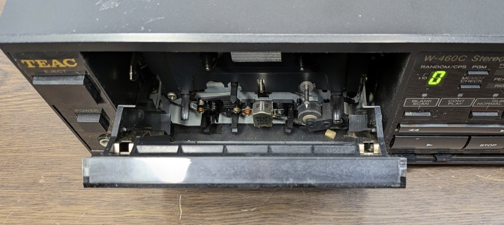 Teac W-460C Stereo Double Cassette Deck - WORKING GREAT!