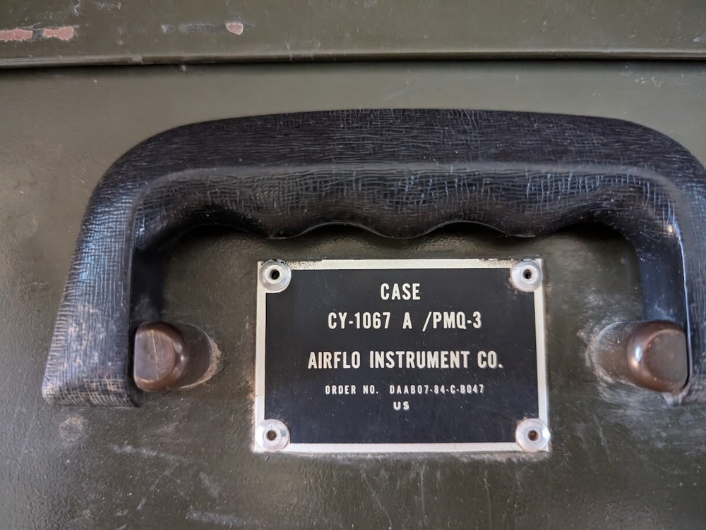 vintage military anemometer wind meter