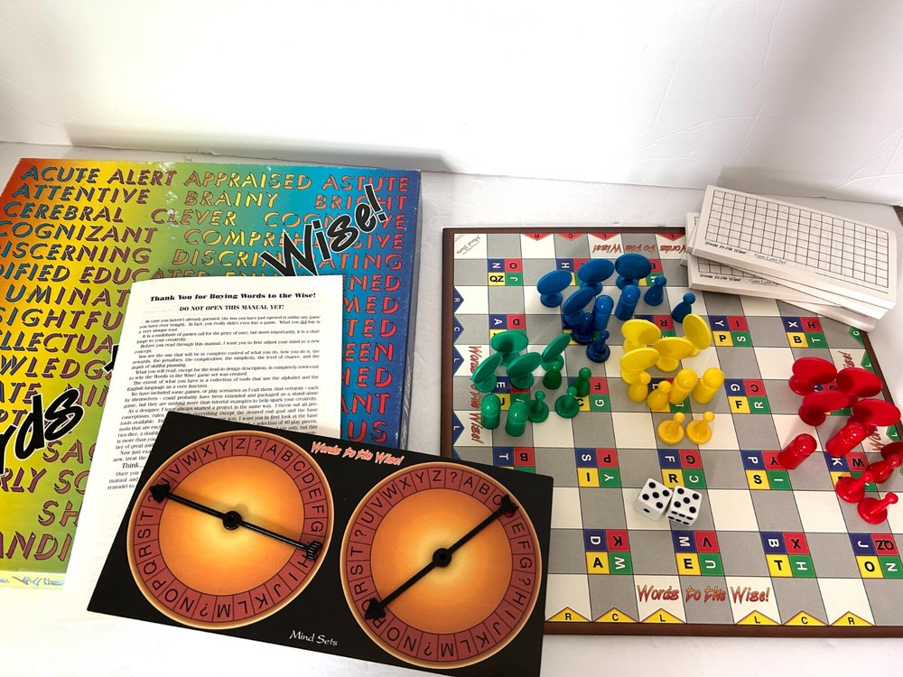 Words to the Wise Alphabet Thinking Learning Game Homeschool Classroom Mind Sets