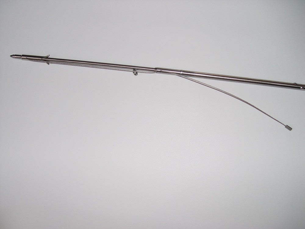 Slip Tip for Pole Spear 6mm Threading 13" with steel cable