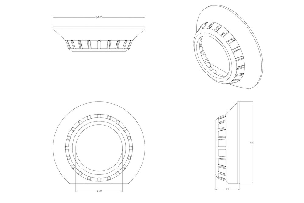 Morimoto E46-R Extended Projector Shroud