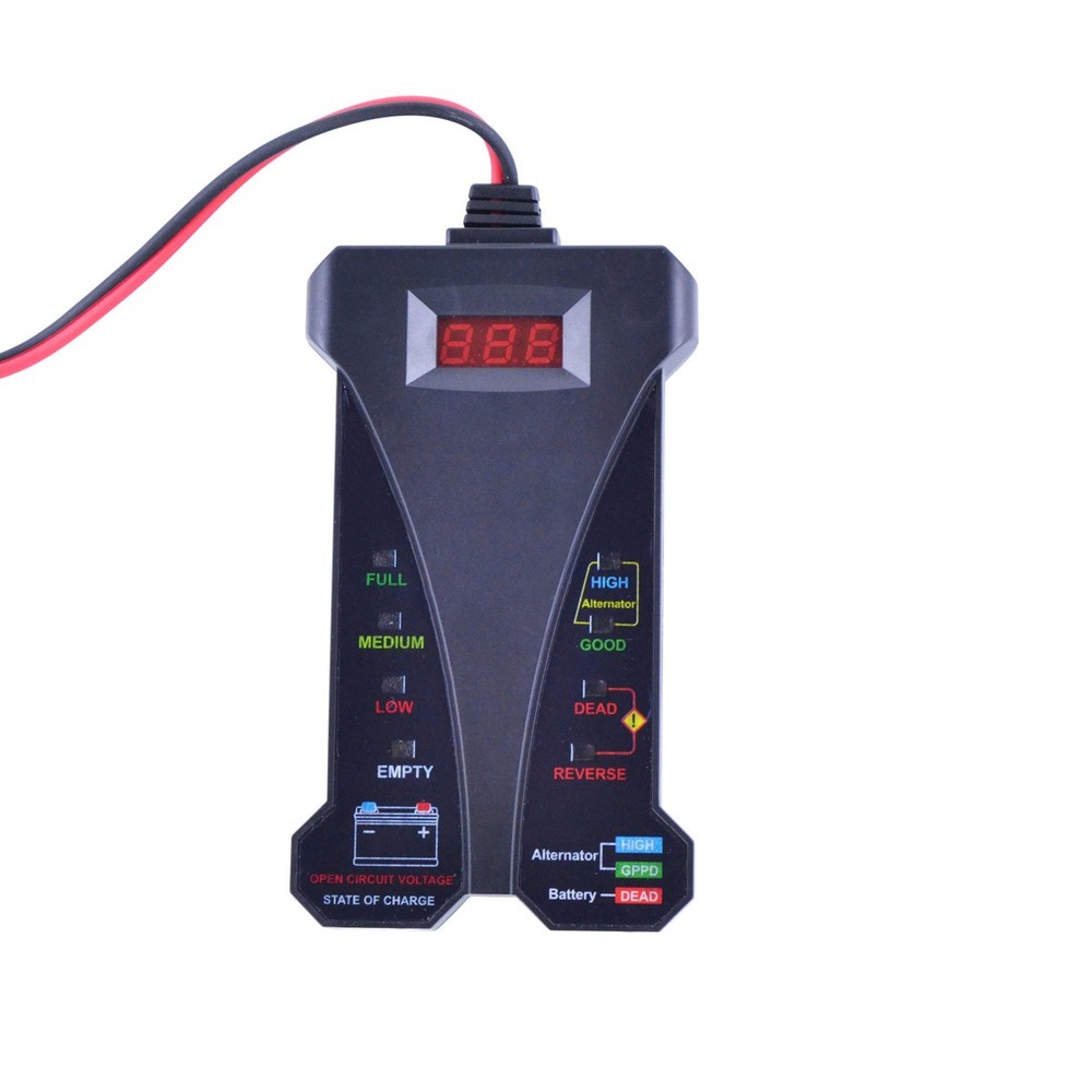 Universal 12 Volts Digital Battery Tester / Charging System Analyzer