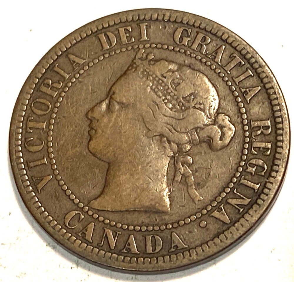 1876 H Canada Large Cent Higher Grade #1