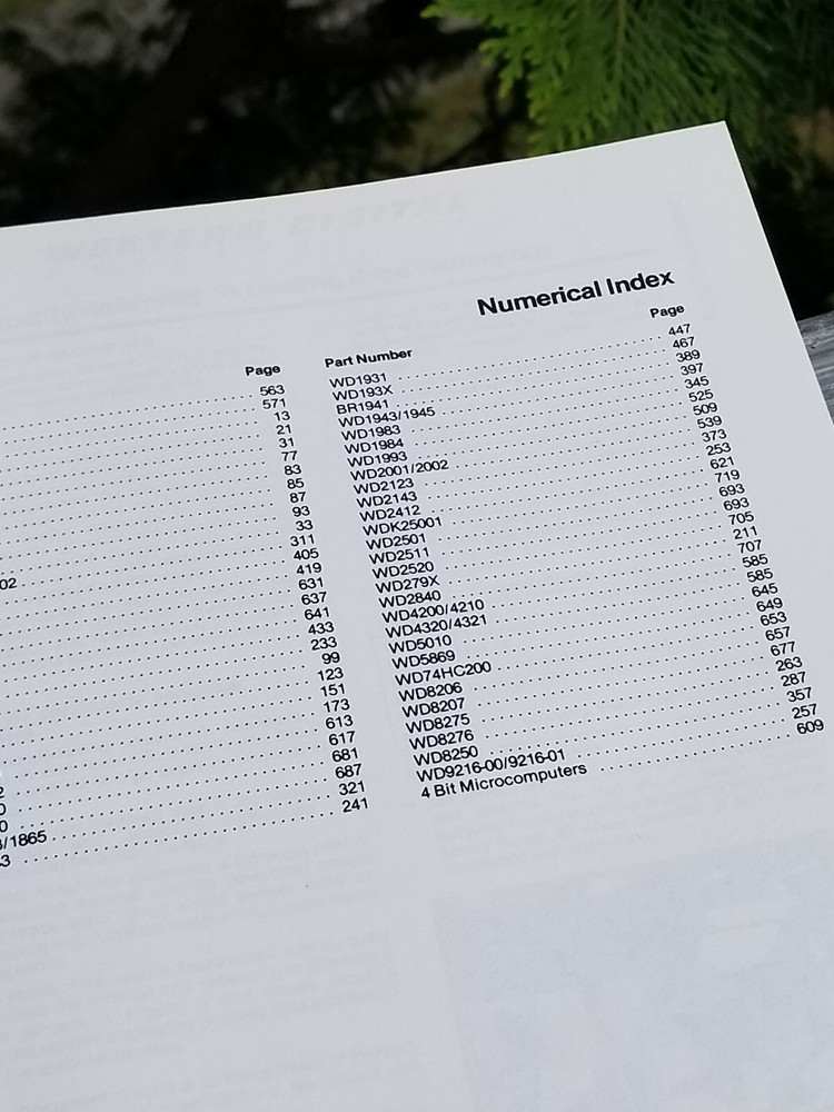 VINTAGE ELECTRONICS BOOK DATA 1983 WESTERN DIGITAL COMPONENTS HANDBOOK