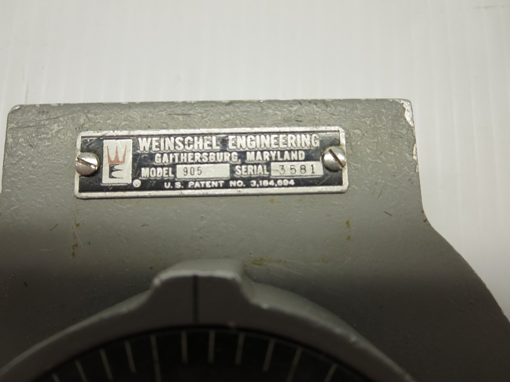 Weinschel Engineering 905 Variable Attenuator 0 - 10DB Used See Pics