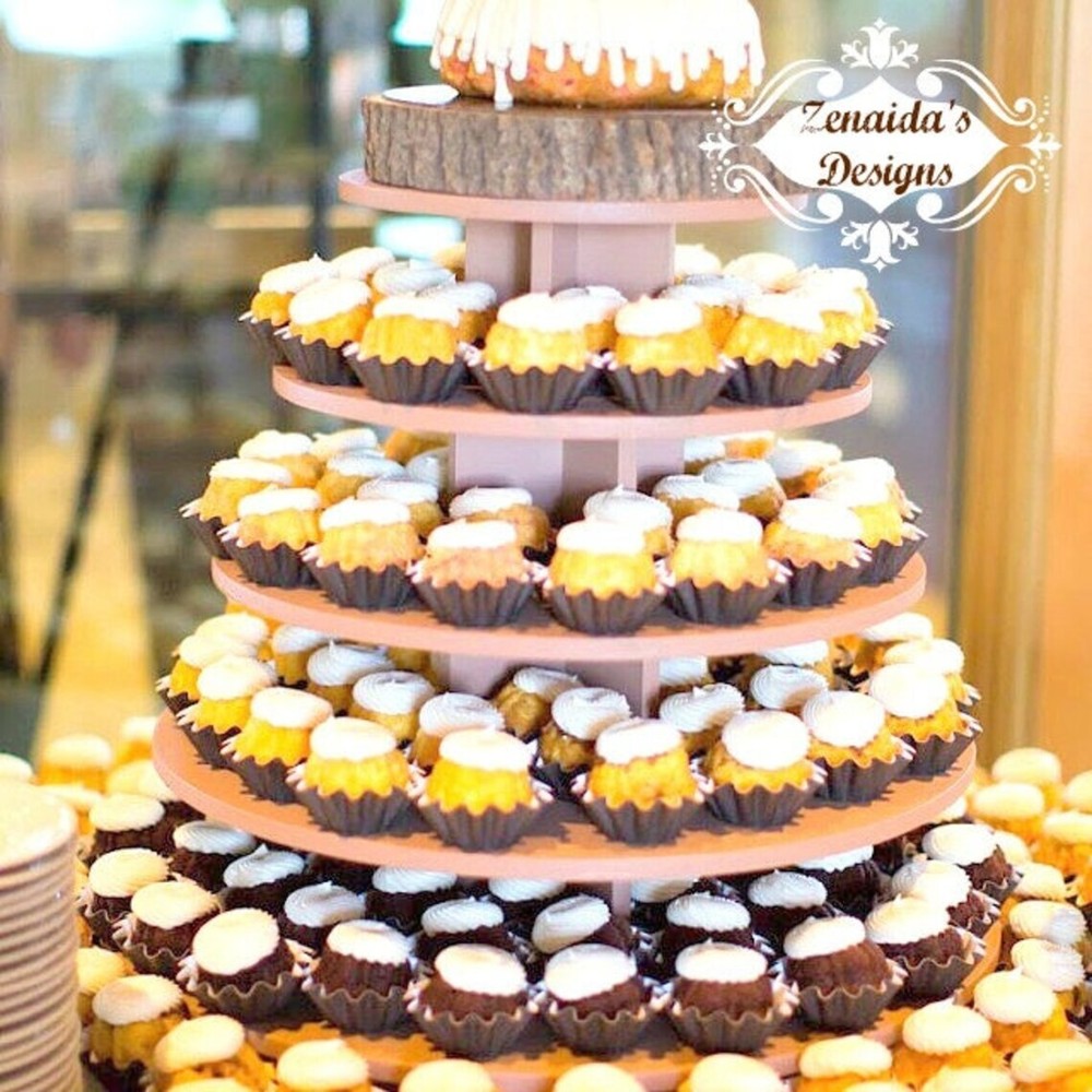 Cupcake Stand 5 Tier MDF Wood Cake Tower Dessert