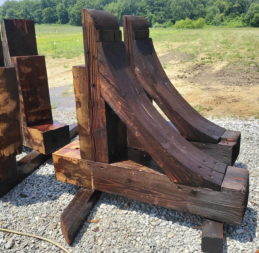 HUGE Antique Corbels Pair