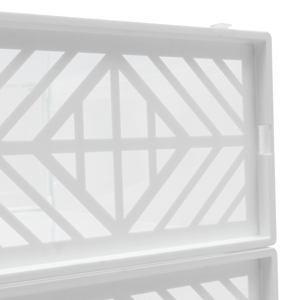 20 Pack White Plastic Shoe Boxes With Lids Stackable Storage Containers Organize