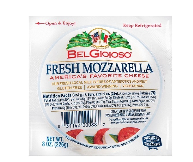 BelGioioso Fresh Mozzarella Cheese, 8 oz (3 Pack)