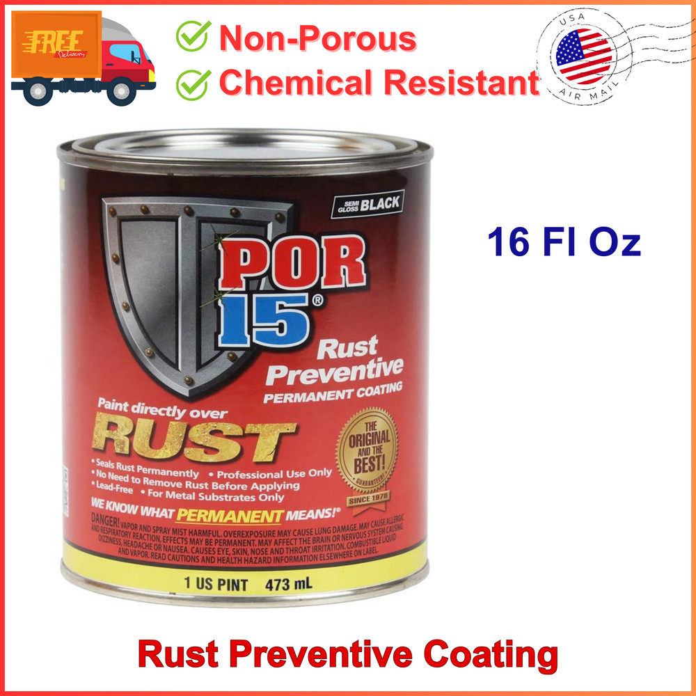 POR-15 Rust Preventive Coating, Stop Rust And Corrosion Permanently, Anti-Rust