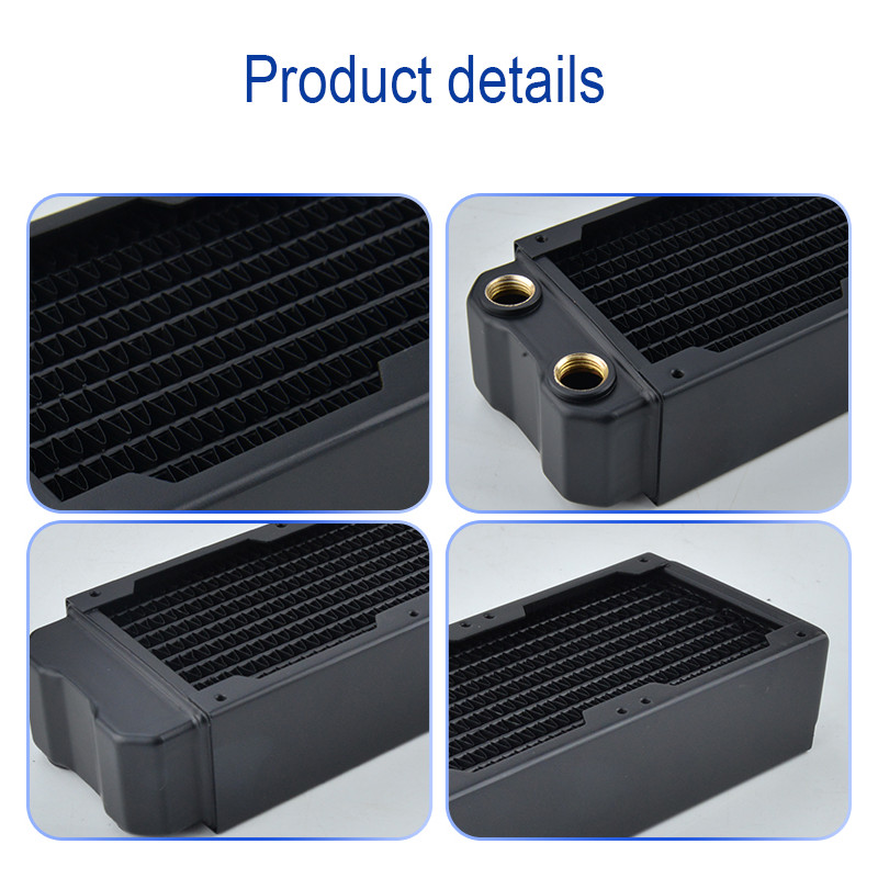 OCOCOO 240 Copper Radiator For Water Cooler Computer System Liquid Cooling LED