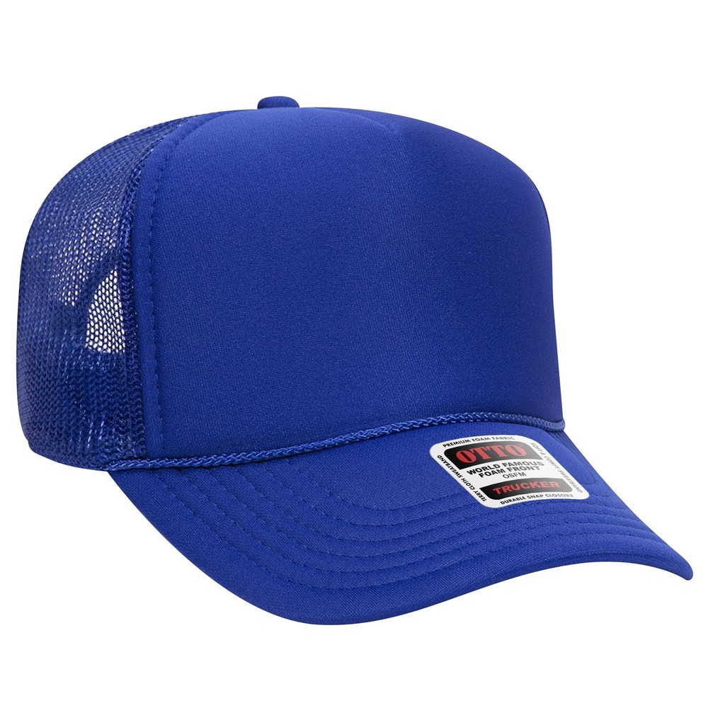OTTO CAP 5 Panel Mid Profile Mesh Back Trucker Hat - 32-467