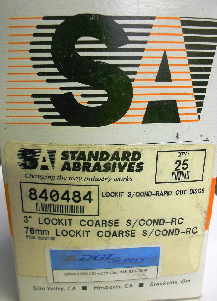 STANDARD ABRASIVES DISCS, 840484, 3"