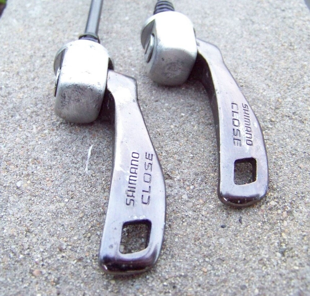 Vintage Shimano Quick Release/ Skewer Set- Multi-Color 