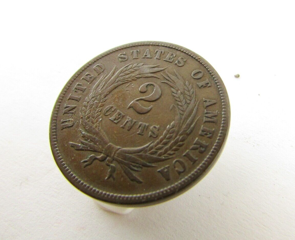1867 2 CENT PIECE NICE DETAIL