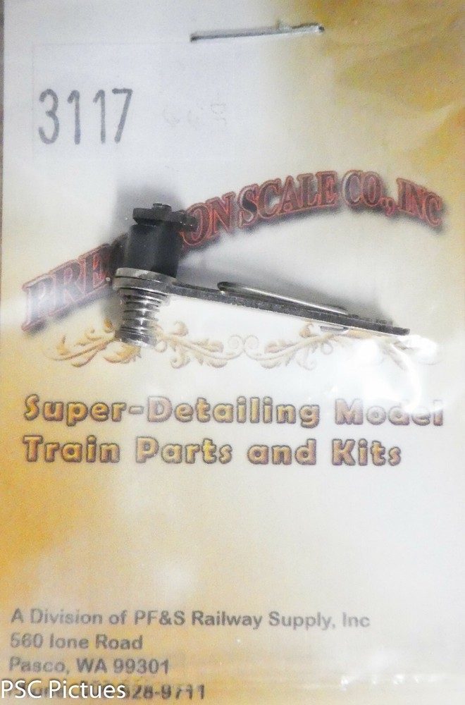 Precision Scale HO #3117 Draw Bar, Spring Loaded Automatic, Loco-to-tender (Kit)