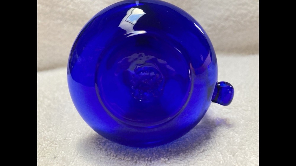 Vintage cobalt Blue 5” Pitcher With Handle