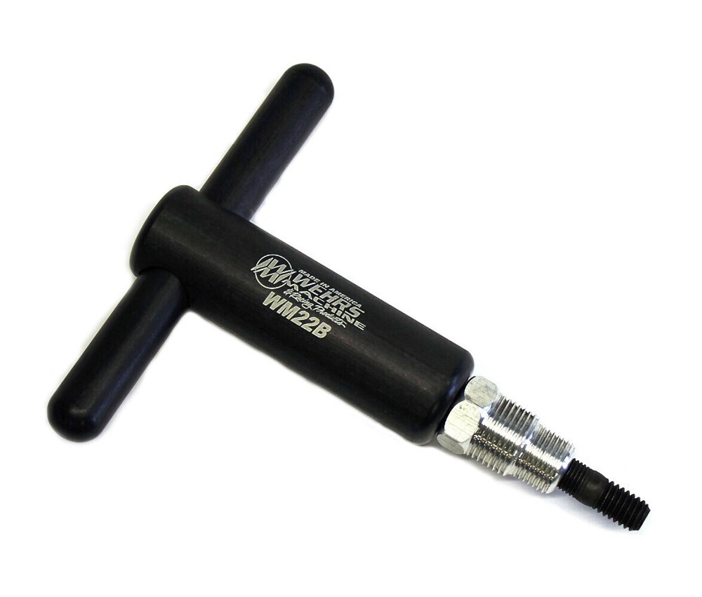 Wehrs Universal Axle Puller 3/8 Male Thread T-Handle Black