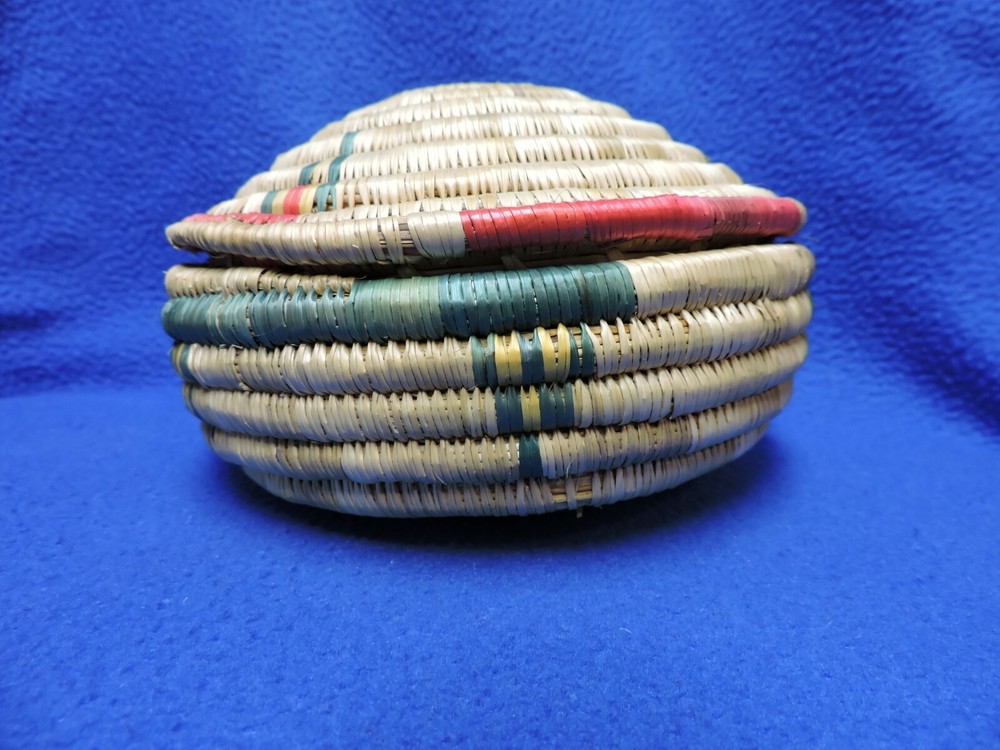 Hand Woven Boho Coil Trinket Basket