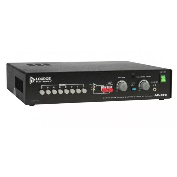 Louroe Electronics LE-323 8 Zone Two-Way Base Station with Talkback