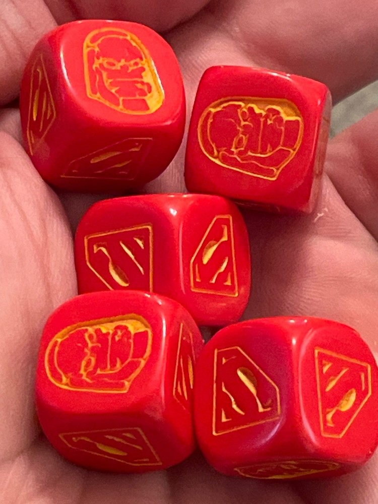 TM & DC Comics Superman 5 die dice set 021626@