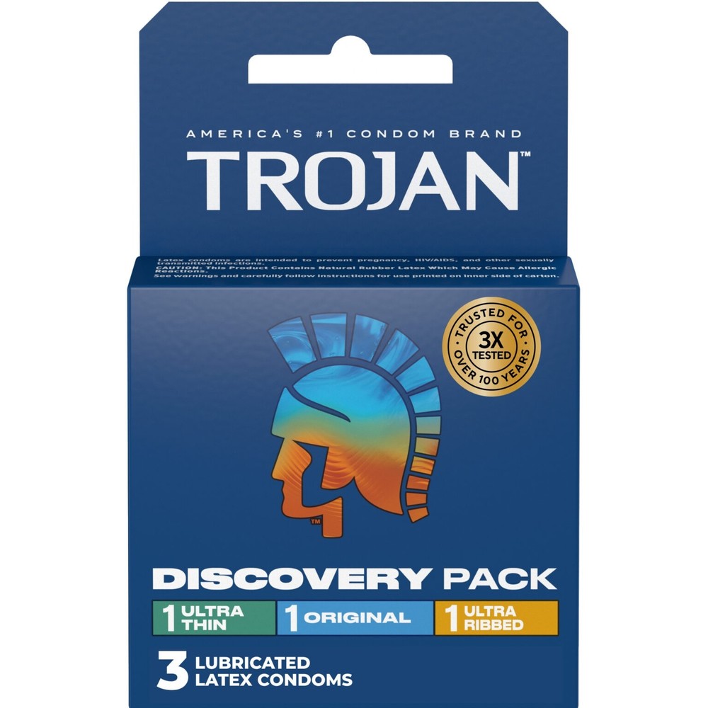 Trojan Discovery Pack Condoms - 3 count