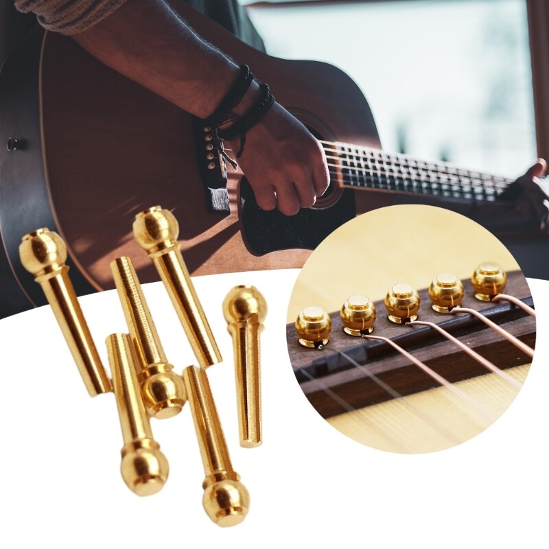 Metal Acoustic Guitar Bridge Pins Fixed Cone String Pins String Guitar Strings