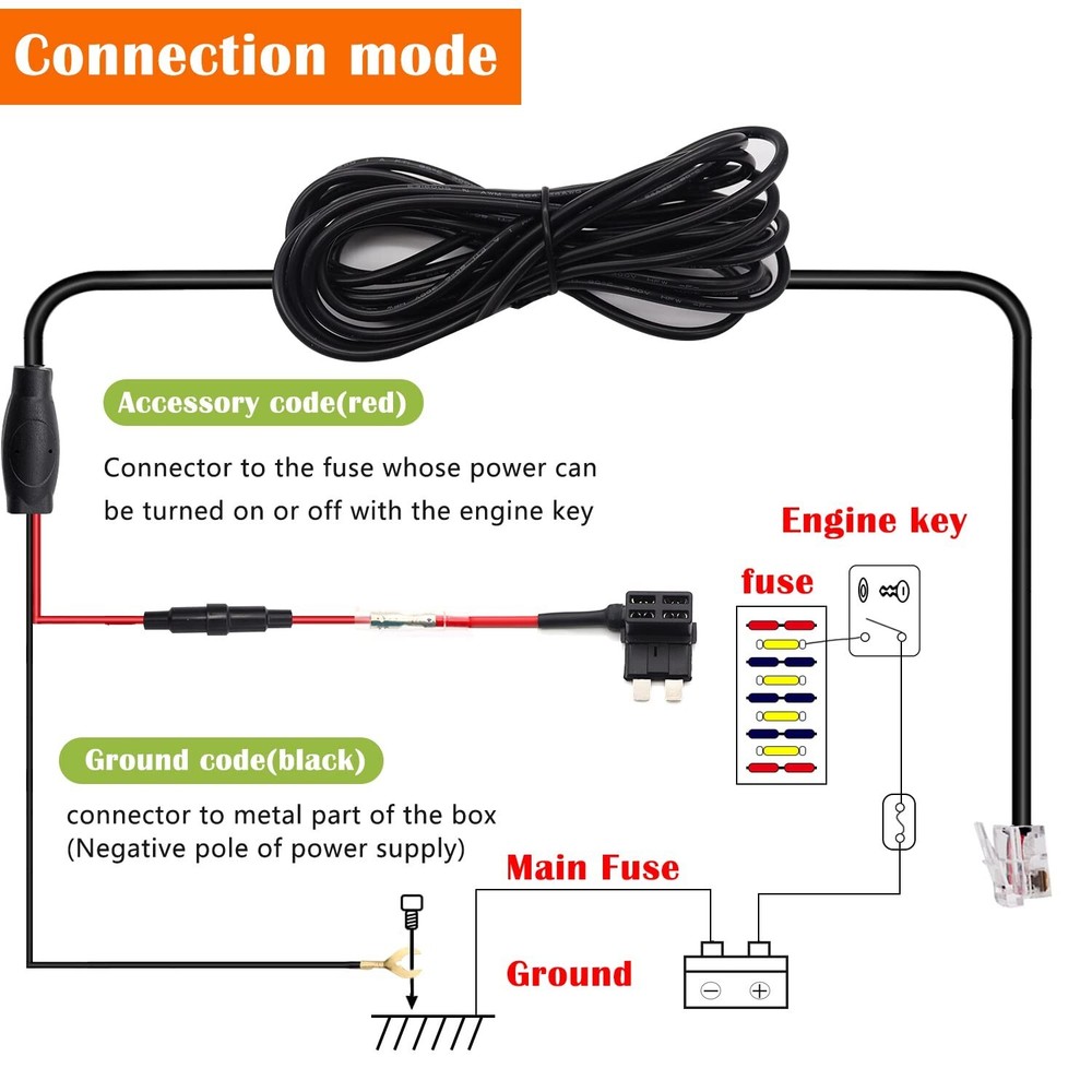 Kit de cableado para detector de radar, kit de cableado directo, cable de