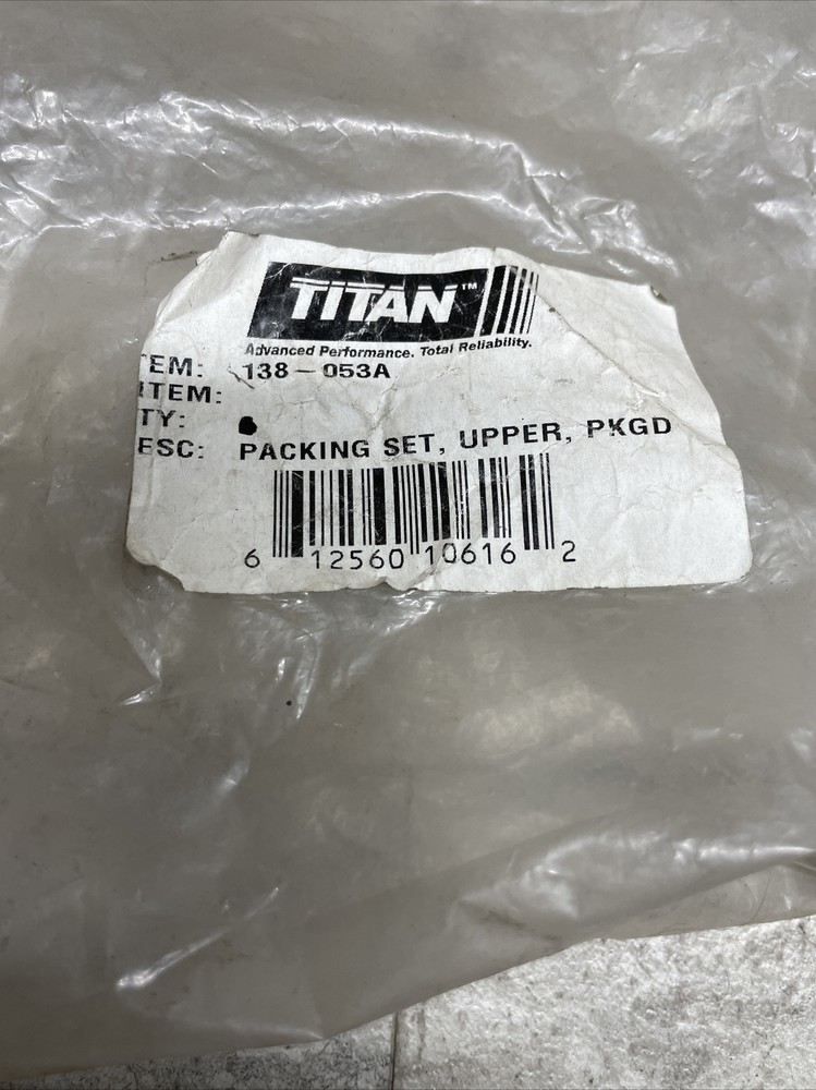 Genuine OEM Titan 138-053A Upper Packing Set, New