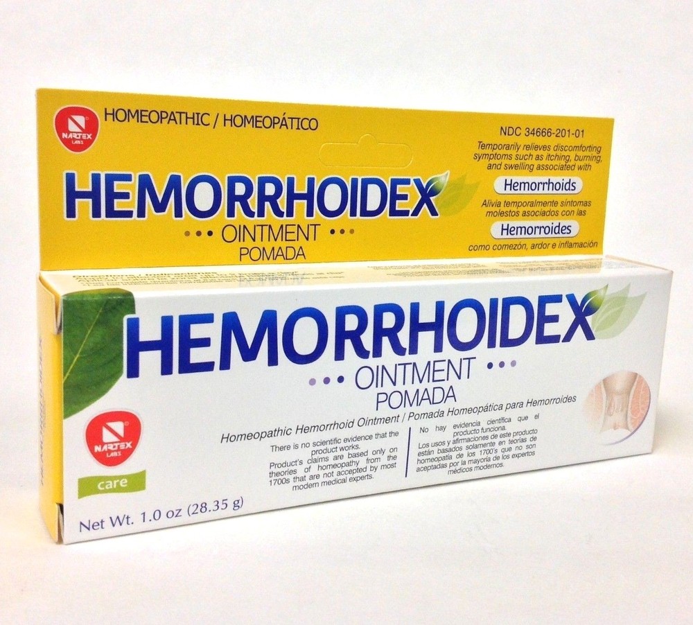 2 HOMEOPATHIC HEMORRHOIDEX OINTMENT 1.0 oz