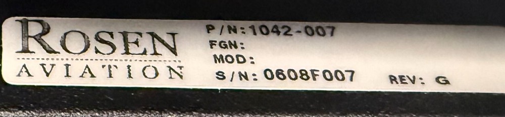 Passenger Information System 1042-007 Removed Working