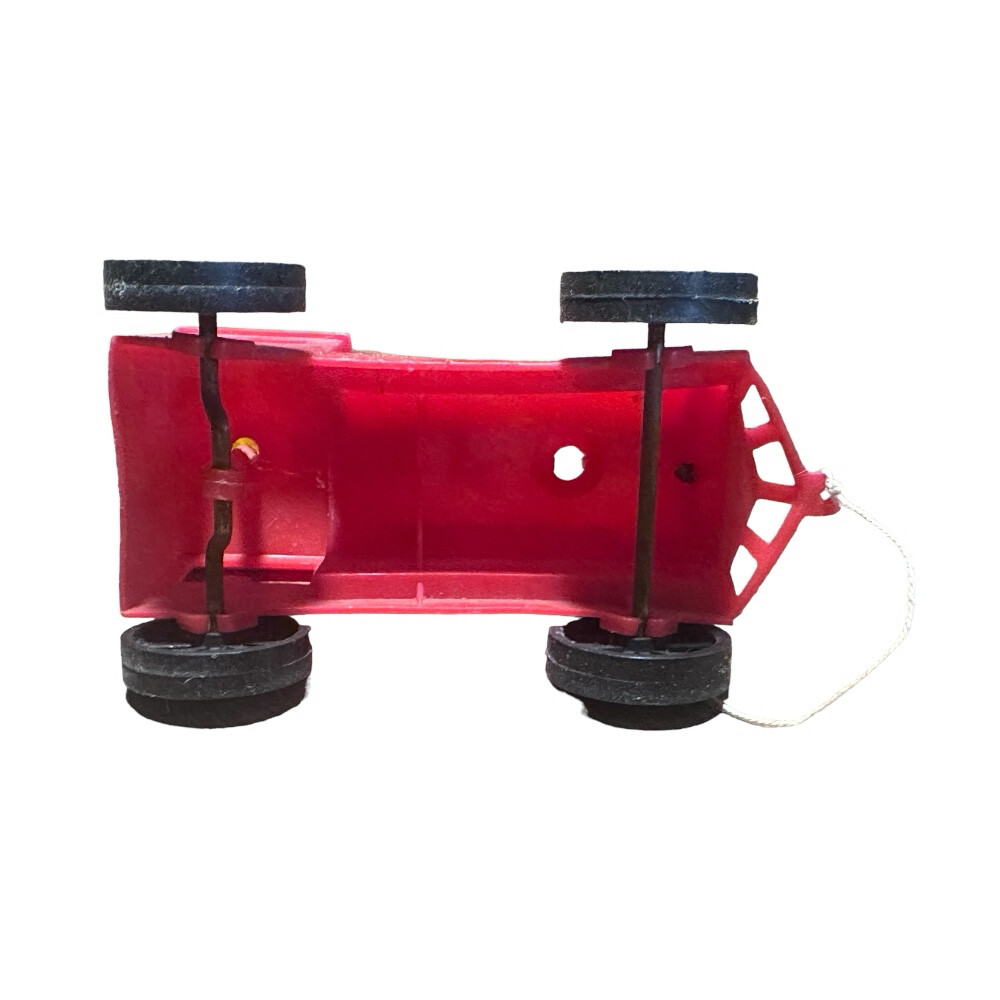 Monkey Choo Choo Plastic Train Pull Toy 5" VINTAGE 1960's